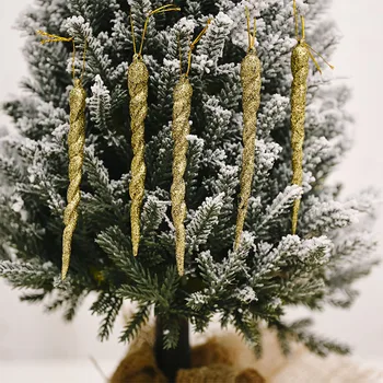 13cm skaidraus Akrilo Varveklis Ornamentu 5/10 Vienetų Kalėdos, Kalėdos Medis Ledo Ornamentas, Papuošimas Žiemos Gimtadienio Prekes