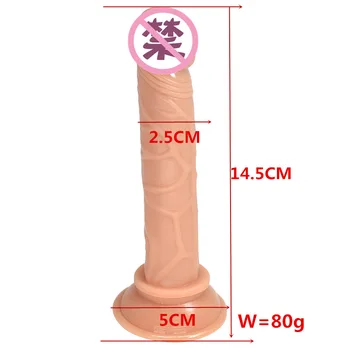 14.5 cm Analinis Dildo Butt Plug Masturbator Sekso Žaislai Moterims, Poroms Tikroviškos Soft G Vietoje Varpos Masažas Makšties Orgazmą Sekso Produktas
