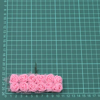 144pcs Pe Nėrinių Putų Gėlės Rožės Mini Puokštė &meškiuko Rose Flower 