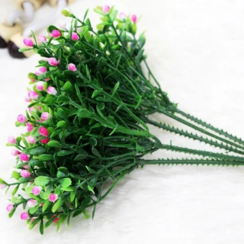 15 Galvų Dirbtinis Aglaia Odorata Gėlių, Augalų Buveinės Vestuves Apdailos dekoravimo vestuves sode biuras