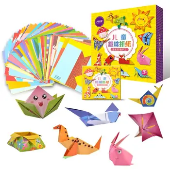 152 Lakštai 3D Vaikai Origami, Animacinių filmų Gyvūnų Knyga, Lankstymo Popierius Vaikams 
