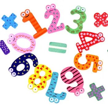 15vnt/set Montessori Kūdikių Skaičius, Šaldytuvas, Šaldytuvo, Magnetinių Pav Stick Matematikos Mediniai Švietimo Vaikams, Žaislai Vaikams