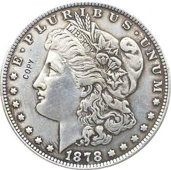 1878-CC JAV Morgan Doleris monetos KOPIJA