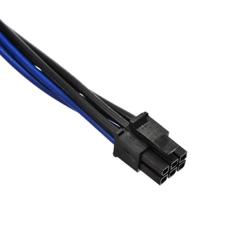18AWG Maitinimo Adapteris Laido Splitter Cable Dual Mini 6 Pin Male Su 8 Pin PCI-e Y 