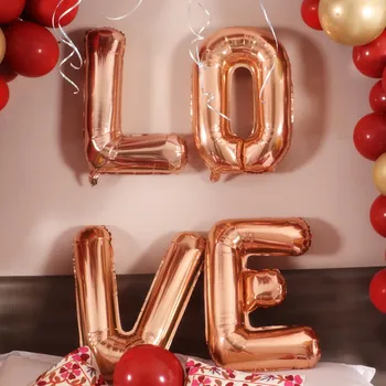18inch metallic raudona Rubino širdis Agatas raudonas balionas vestuvių kambarys Valentino dienos papuošti datą: 10