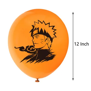 18pcs Naruto Balionai Anime ir Animacinių filmų Latekso Balionas Mėlyna Oranžinė Juoda Oro Kamuolys Šalis Dekoro Berniukas Gimtadienio Dekoracijas Vaikų Žaislas