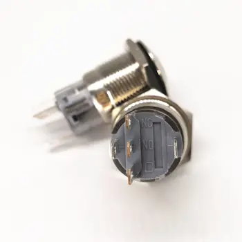 19mm Latching Metalo LED Mygtukas Jungiklis prietaisų Skydelyje įspėjimo automobilių orinės šviesos avarinis signalas, apšvietimas, ventiliacija ventiliatoriaus jungiklis