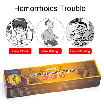 1box Hemorrhoid Tepalas Kreko Analinis Vidaus ir Išorės Išangės Įtrūkimai Painkiller Kinijos Kremas Skausmo Medicinos Gipso K10001