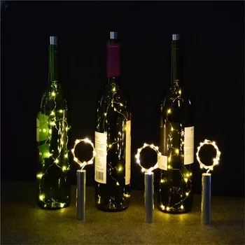 1M 1,5 M 2M Kamštienos Formos Vyno Butelis Žvaigždėtą 10 15 20 LED String Naktį Šviesos Ruože Pasakų Žiburiai Kalėdų Paty Vestuvių Dekoras