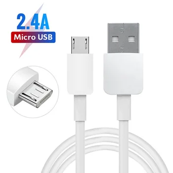 1m Micro USB Kabelis 2.4 Usb Įkrovimo Kabelis 