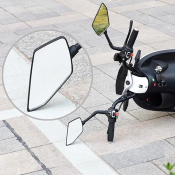 1Pair Elektrinis Motociklas&Motociklo Galinio vaizdo Veidrodėlis Scooter E-Bike išoriniai Nugaros Pusėje Išgaubtas Veidrodis 8mm Anglies Pluošto