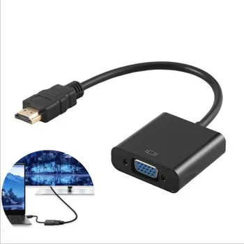 1PC 1080P HDMI suderinamus į VGA Adapteris Skaitmeninio-Analoginio Keitiklio Kabelį Skirtą Xbox PS4 PC Nešiojamas TV Box prie Projektoriaus Displayer