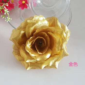 1pc 10cm Dirbtinis Royal Blue Rose Flower 