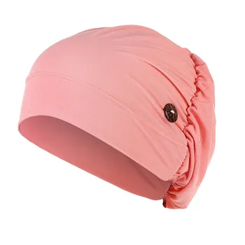 1pc 2020 Suaugusiųjų Beanies Skrybėlės Mygtuką Gorros Quirurgicos Kietas Bouffant Sanitarijos Kepurė Su juodos spalvos juosta ant galvos Slaugos Kepurės Moterims, Vyrams