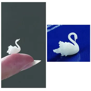 1pc 3D Mikro Swan Papuošalai UV Dervos Pelėsių Pildymo Resina Papuošalai UV Epoksidinės Formų Pildymo Silikono Formos Derva Pildymo Apdaila
