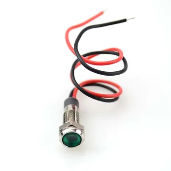 1pc 6mm Vandeniui Įspėjimas LED Metalo Indikatorius Pilotas Šviesos Signalo Lemputė 3V 5V 6 V 12V 24V 220V, Mašina, Automobilis, Valtis Darbo PC Power