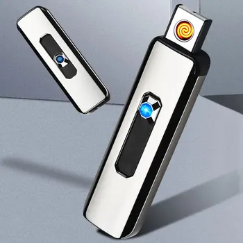 1pc Cigarečių Degiklio Vėjo Build-in USB Įkrovimo Žiebtuvėliai Flameless Rūkymo Reikmenys Graži Dovana Dropshipping