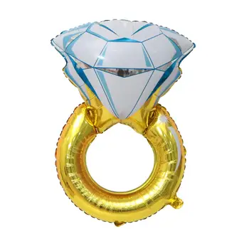 1pc Deimanto Žiedas Folija Balionai MEILĖS Laišką Ballon Pripučiami Vestuves Apdailos Helio Oro Ballon Valentino Dieną Reikmenys