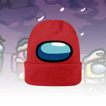 1PC Karšto Žaidimas Tarp Mūsų Megzti Skrybėlę Bžūp Unisex Hip-Hop Skrybėlę Rudenį, Žiemą Laikyti Šiltai Kepuraitė Kepurės Moterims, Vyrams