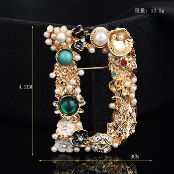 1PC Mados deimantų Laišką sagė didelis pin drabužių prieigos stiliaus Sagė Aukštos kokybės deimantų pin drabužiai, juvelyriniai dirbiniai didmeninė corsage