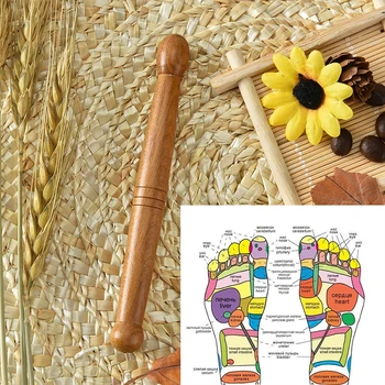 1Pc Medinė Koja Body Massager Stick Sumažinti Raumenų Skausmas Atsipalaidavimo Priemonės, Refleksoterapija Massager