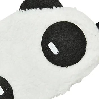 1PC Miego Akių Kaukė Atspalvį Plaukeliai Padengti užrištomis akimis Face White Panda apsauga nuo saulės Sleep Medvilnės Akiniai Pagalbos Atsipalaiduoti Kelionės Eyepatch
