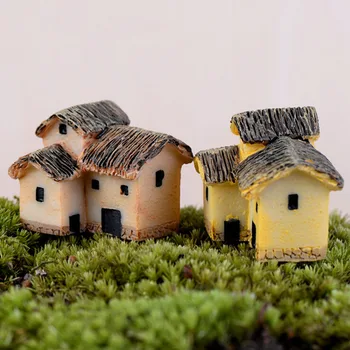 1PC mielas dervos amatų namai pasakų sodo miniatiūros gnome Micro kraštovaizdžio dekoro bonsai namų dekoro Atsitiktine Spalva