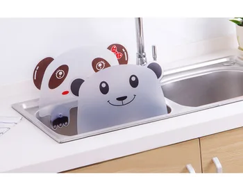 1PC Mielas Panda Gyvis Puodelio Vandens Purslų Vandens Nepralaidi Pertvara Ekrano Baseino kriauklės Stovi Virtuvės Reikmenys Dalykėlių Įrankis