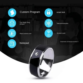 1PC Naujas NFC Daugiafunkcinis Protingas Žiedo Pirštas Smart Dėvėti Piršto Skaitmeninis Žiedas Prijunkite 
