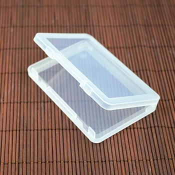 1pc nešiojamų Mažas Kvadratas skaidraus Plastiko Papuošalai, Saugyklų Dėžės Karoliukai Amatų Atveju Konteineriai 9.5*6.4*1cm