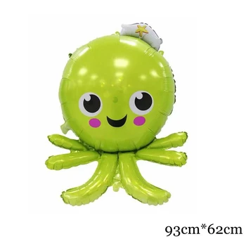 1pc Pagal Jūros Gyvūnų Balionas Mielas Krabų/Žvaigždė/Octopus Balionai Jūros Šalis Temą Vaikas Gimtadieniu Dekoro Baby Shower Prekes