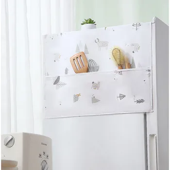 1pc PEVA Skalbimo Mašina Padengti Kišenėje Šaldytuvas viršutinį Dangtį, Mikrobangų Krosnelė Dulkių Įrodymas Padengti Namų ūkių Su Saugojimo Krepšys