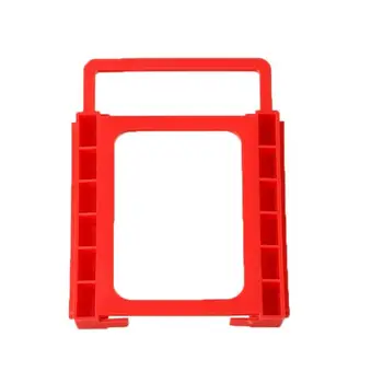 1pc Raudona 2.5 Į 3.5 Colių Kietasis Standusis Diskas Stovi SSD Paramos Turėtojas Metalo Montavimo Adapteris, Laikiklis prie KOMPIUTERIO Kietojo Disko Gaubtas