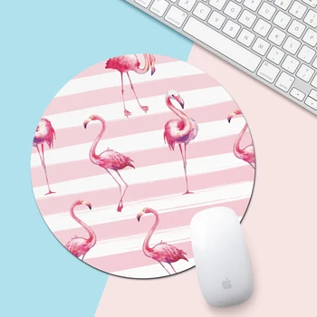 1PC Turas Mielas Flamingo Lapų Art Dizaino Pelės Mygtukai Biuras Pelės Padas Guminis Namų Kompiuterį Anti-slip Lentelė Mat Studijuoti Kambarys PC