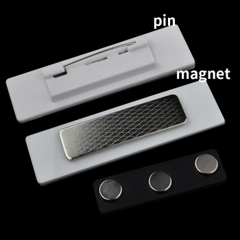 1pc užsakymą magnetas vardo žymą 7X2cm metalo lentele lazeriu graviruoti ID ženklelį turėtojas