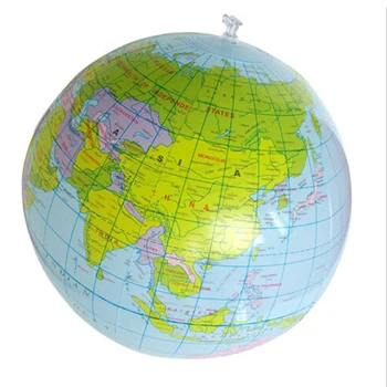 1pcs 30cm Pripučiami Pasaulyje, Pasaulio Žemės Vandenynų Žemėlapyje Kamuolys Geografijos Mokymosi Švietimo Paplūdimio Kamuolys Vaikams Žaislas