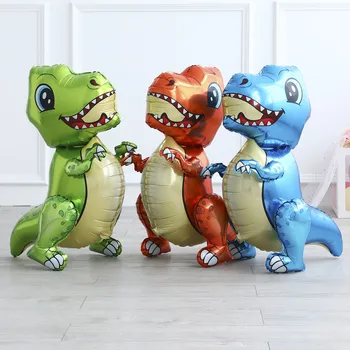 1pcs 3D Surinkti Milžinišką Dinozaurą Folija Balionas Gyvūnų Balionai Vaikų Dinozaurų Gimtadienio Dekoracijas Balionas Vaikams, Žaislai