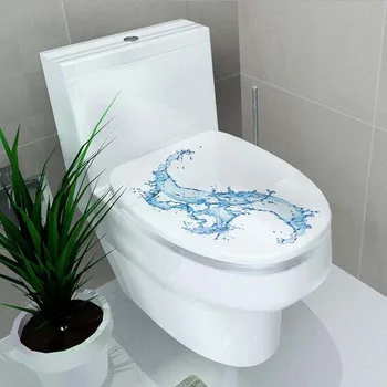 1Pcs 3D Tualetas Lipdukas Apdaila, Tapetai, Vonios kambarys Dekoro Priedai Sienų Lipdukai Muraux Kambaryje Namų Dekoro WC Lipdukas Decoratie