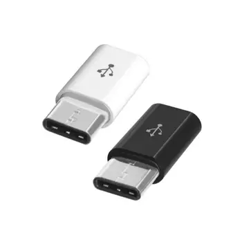 1PCS Adapteris USB Tipo Mobiliojo Telefono Adapteris Micro USB Į USB C Adapterio Microusb Jungtis Xiaomi 