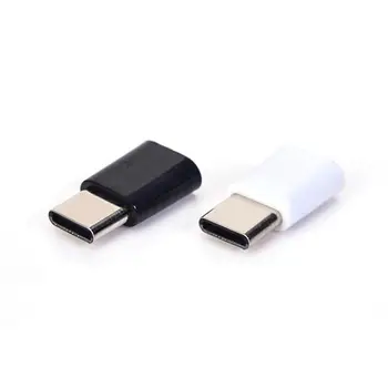 1PCS Adapteris USB Tipo Mobiliojo Telefono Adapteris Micro USB Į USB C Adapterio Microusb Jungtis Xiaomi 