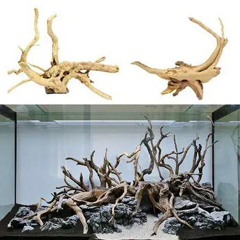 1pcs Akvariumas Natūralaus Medžio Kamieno Driftwood Žuvų Bakas Augalų Medienos Apdaila Ornamentu