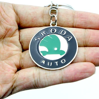 1pcs Automobilių Metalo Keychain Auto paketų prižiūrėtojų raktinę už Skodas Logotipą Greitai Yeti 