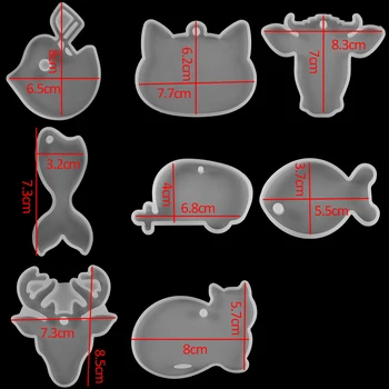 1Pcs Banginis Bull Paukščių Katė Epoksidinės Dervos Formų Liejimo Silikono UV Dervos Formų Skirti 