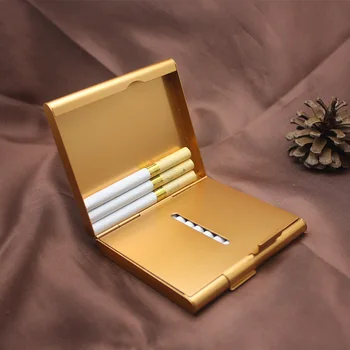1Pcs Cigarų Laikymo Talpyklos Metalo Vyrų Dovana Rūkymo Reikmenys 9.2*8.2*2CM Cigarečių Atveju Tabako Savininko Kišenėje Dėžutę