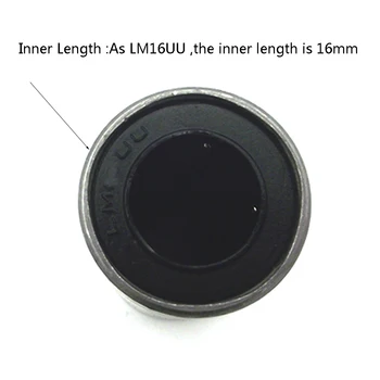 1pcs/daug LM8LUU 8mm Ilgas tipas Linijinis guolis linijinis praėjimo CNC Guolis veleno