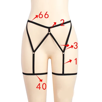 1PCS Dydžiai S/M/L/XL Moterų Tuščiaviduriai Kojos Sexy Diržas Elastinga Narve Kūno Suspender Dirželis Apatinius, Koja Dirželis, Kojų Diržas