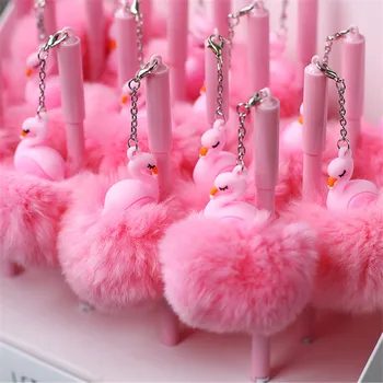 1pcs Flamingo Pen Gimtadienio Dekoracijos Vaikams Flamingo Pliušinis Pakabukas Baby Shower Flamingo Šalis Vestuvių Dovana Svečias-S