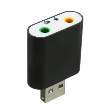 1pcs Garso Garso plokštė Adpater Mini Išorinį USB 2.0 7.1 CH Virtualus Audio 