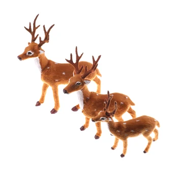 1pcs Karšto Pardavimo Modeliavimas Kalėdų Elnių Kalėdų Briedžių Pliušinis šiaurės Elnių Kalėdų Dekoro Pasakų Sodo Miniatiūros Rekvizitai
