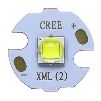1PCS Kinija Cree XLamp XM-L2 XML2 T6 SMD5050 10W šaltai Balta 6500K 80MIL High Power LED granulių Diodų žibintuvėlį Dalys Lemputės 